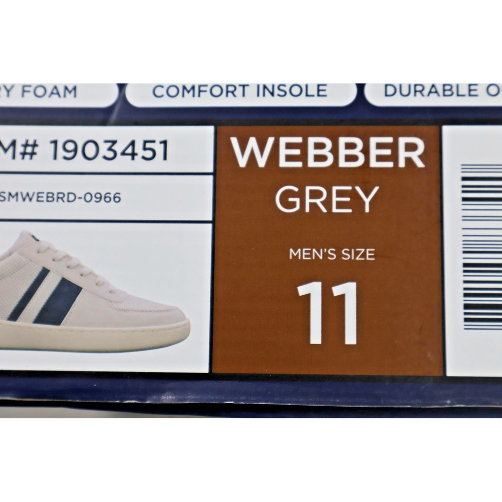 Ben Sherman Webber Shoes Mens Size 11 Grey Lace Up Casual Memory Foam Comfort - Picture 3 of 3